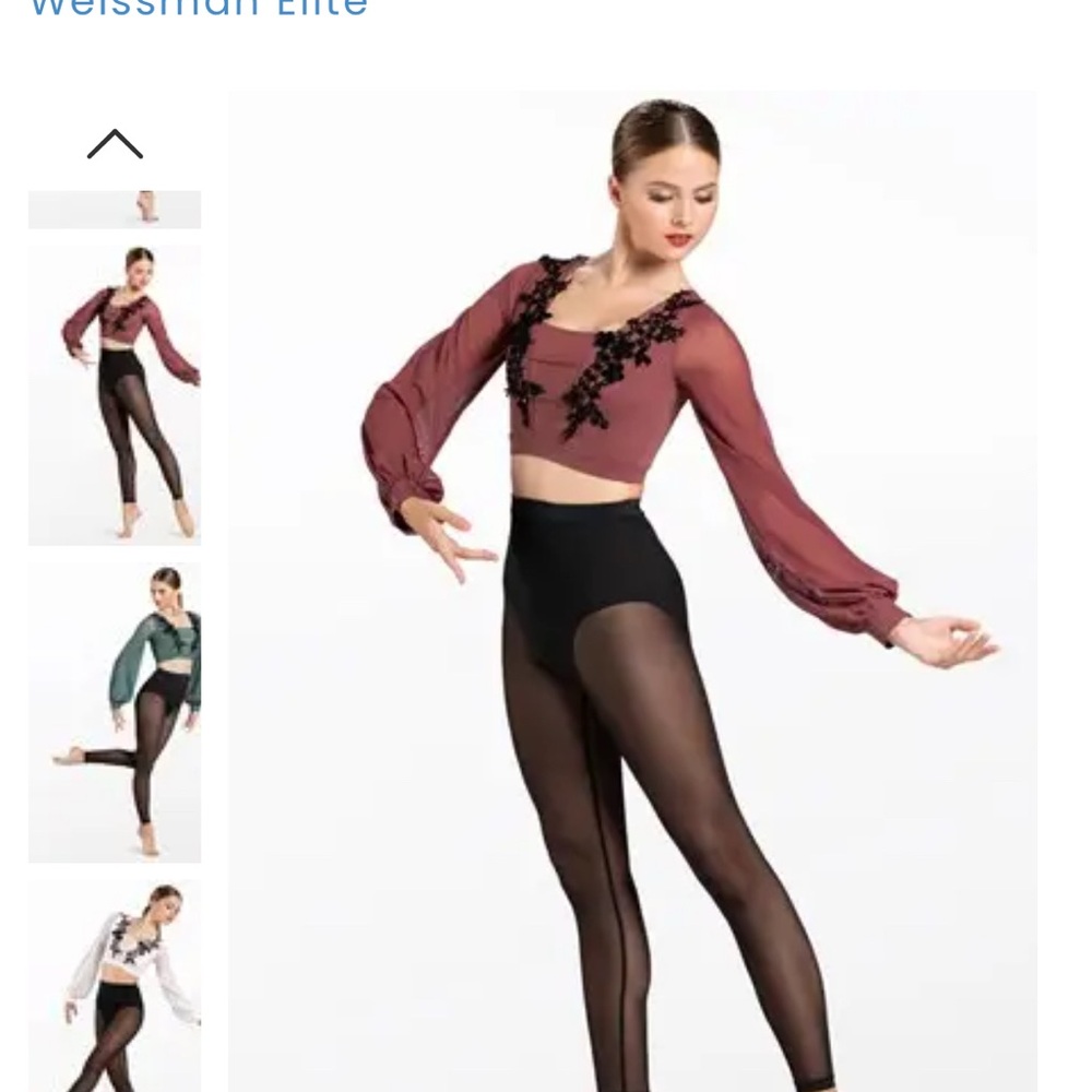 Weissman Elite Power Mesh Blouson Top Only